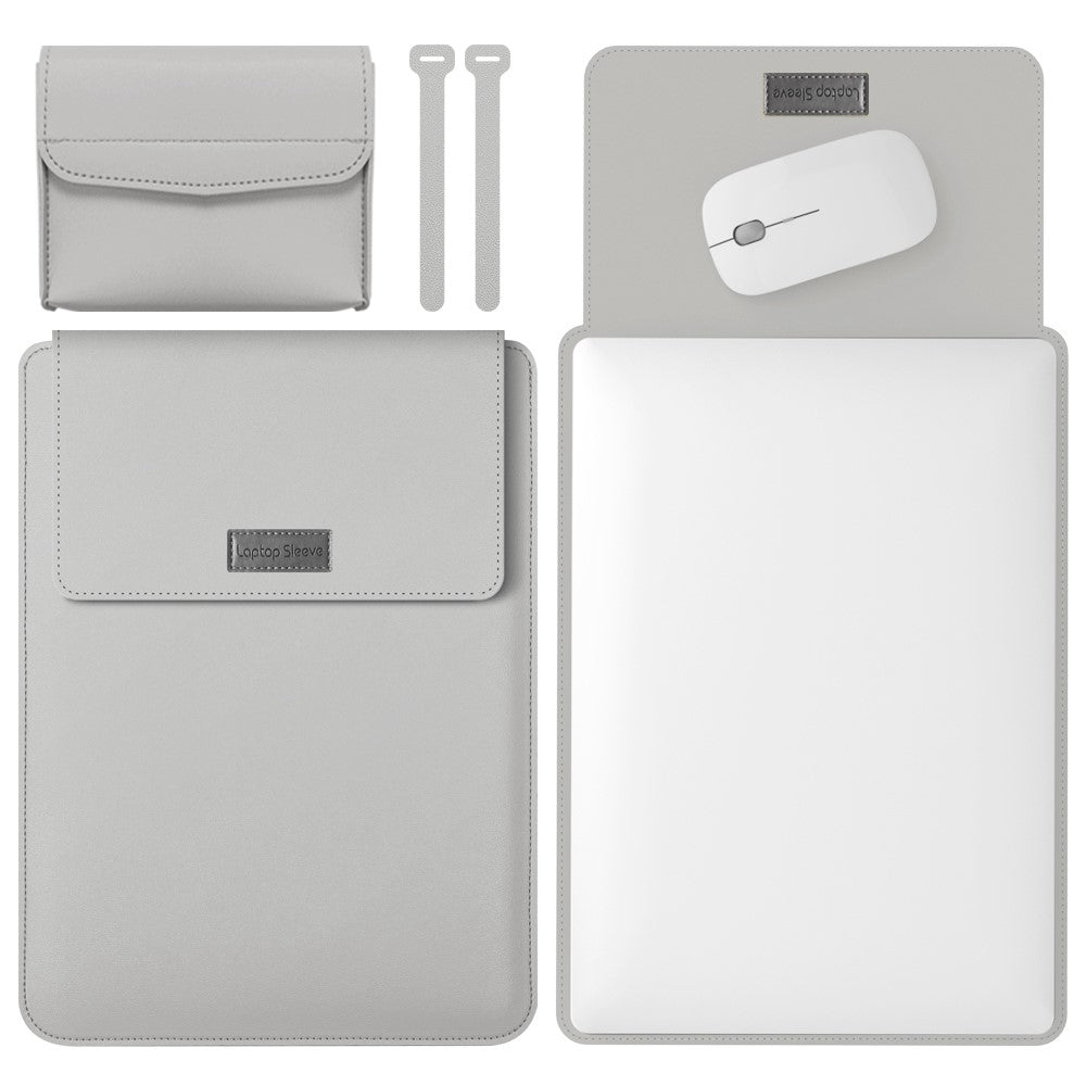 13-inch Universal Large Capacity Leather Protective Case Bag for Phone Tablets
