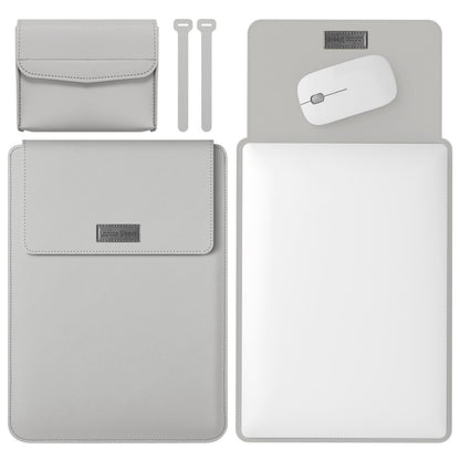 13-inch Universal Large Capacity Leather Protective Case Bag for Phone Tablets