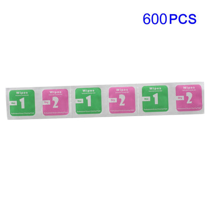 600Pcs/Pack Professional Screen Cleaning Paper (Dry Wipe + Wet Wipe)