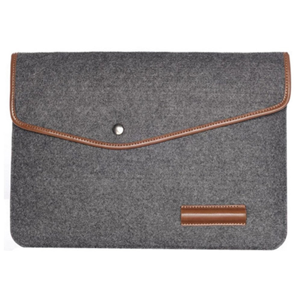 For HP IBM MacBook Air / Pro Woolen Felt 13-inch Laptop Sleeve Bag Case, Size: 34 x 24 cm