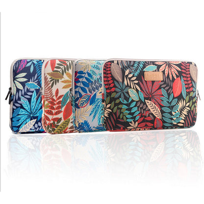 Colorful Leaves Canvas Notebook Briefcase for MacBook Pro 13-inch (2016)/HP DELL IBM, Size: 34.5 x 24 x 1.5 cm