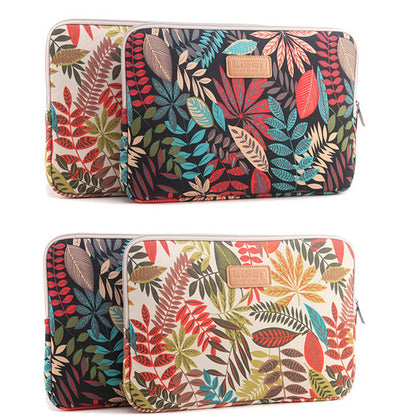 Colorful Leaves Canvas Notebook Briefcase for MacBook Pro 13-inch (2016)/HP DELL IBM, Size: 34.5 x 24 x 1.5 cm
