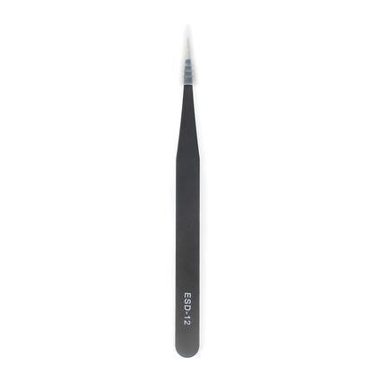 JF-604 Professional Straight Tip Stainless Steel Tweezer Maintenance Tool