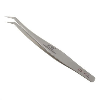 VETUS MJP-16-12 VETUS High Strength Stainless Steel Professional Curved Tip Tweezers Repair Tool