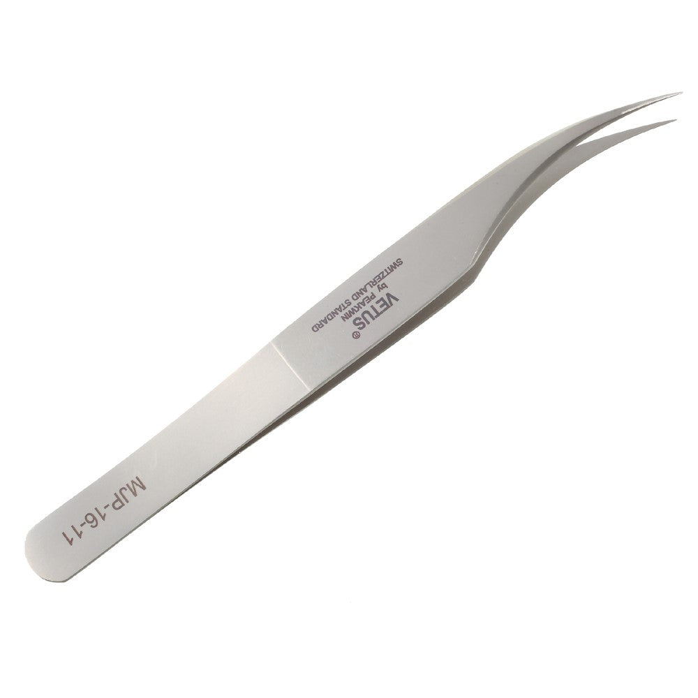 VETUS MJP-16-12 VETUS High Strength Stainless Steel Professional Curved Tip Tweezers Repair Tool