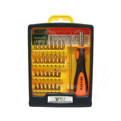 BEST BST-8902 30 in 1 Multipurpose Repair CR-V Screwdriver Tweezer Set Tools Kit for Phone PC Repair