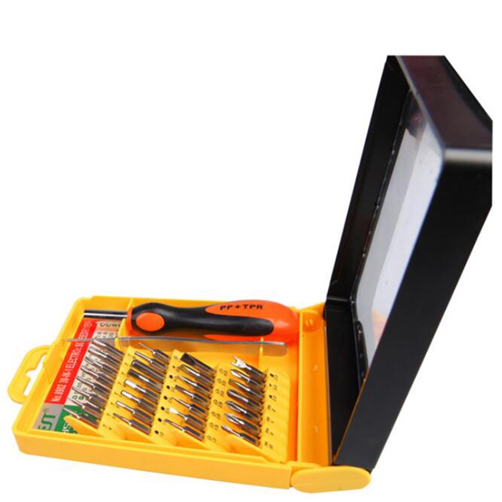 BEST BST-8902 30 in 1 Multipurpose Repair CR-V Screwdriver Tweezer Set Tools Kit for Phone PC Repair