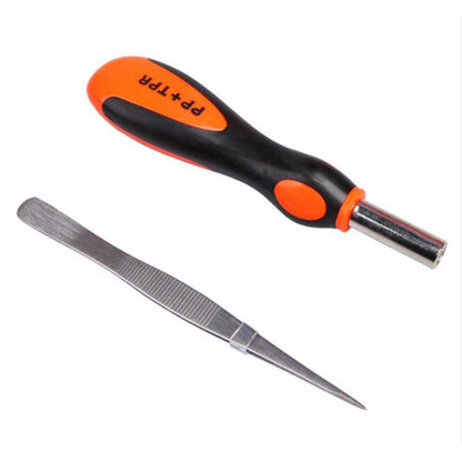 BEST BST-8902 30 in 1 Multipurpose Repair CR-V Screwdriver Tweezer Set Tools Kit for Phone PC Repair