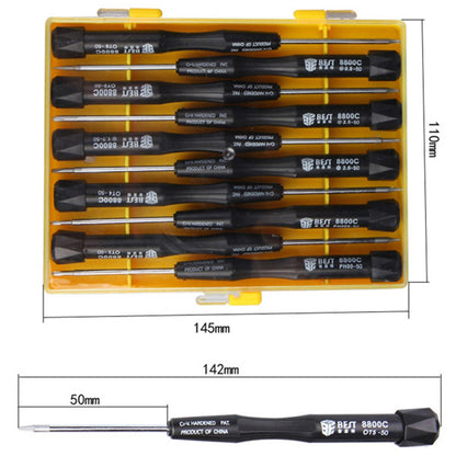 BEST BST-8800C 10-in-1 Anti-slip Professional Screwdriver Disassemble Opening Repair Tool Kit