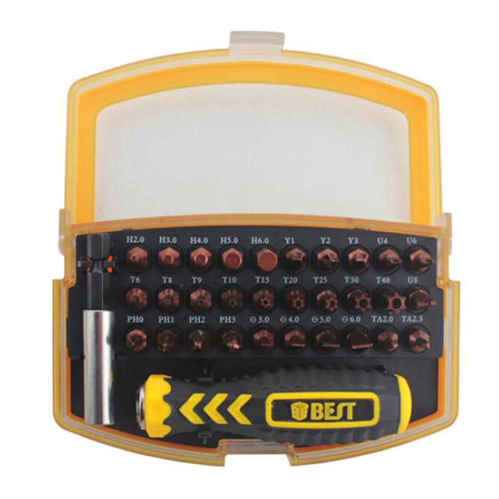 BEST BST-2166B 32 in 1 Interchangeable Precise Manual Screwdriver Set Multipurpose Repair Tools Kit