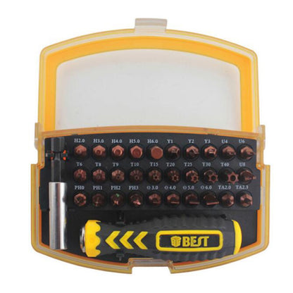 BEST BST-2166B 32 in 1 Interchangeable Precise Manual Screwdriver Set Multipurpose Repair Tools Kit