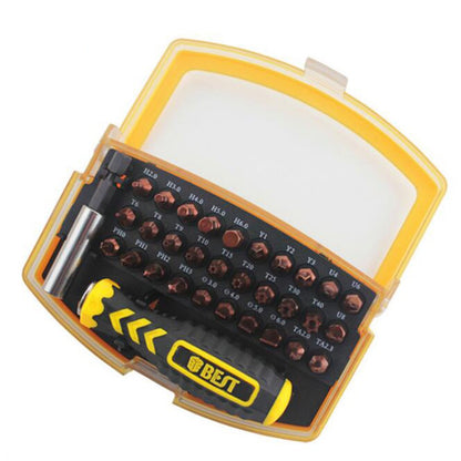 BEST BST-2166B 32 in 1 Interchangeable Precise Manual Screwdriver Set Multipurpose Repair Tools Kit