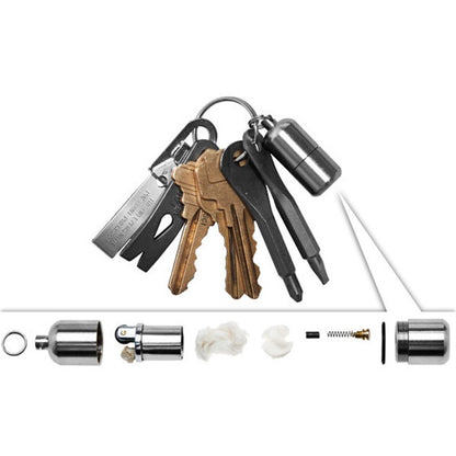 XTOOLS Key Style EDC Stainless Steel Slotted and Phillips 2 Screwdrivers Tool Set with Key Ring