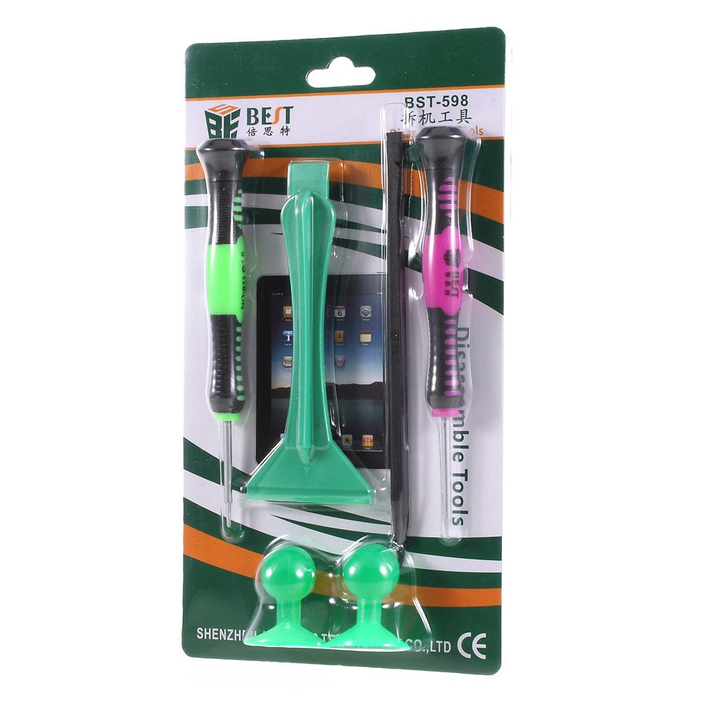 BEST BST-598 6 in 1 Screwdriver Disassemble Tools Set for iPhone iPad