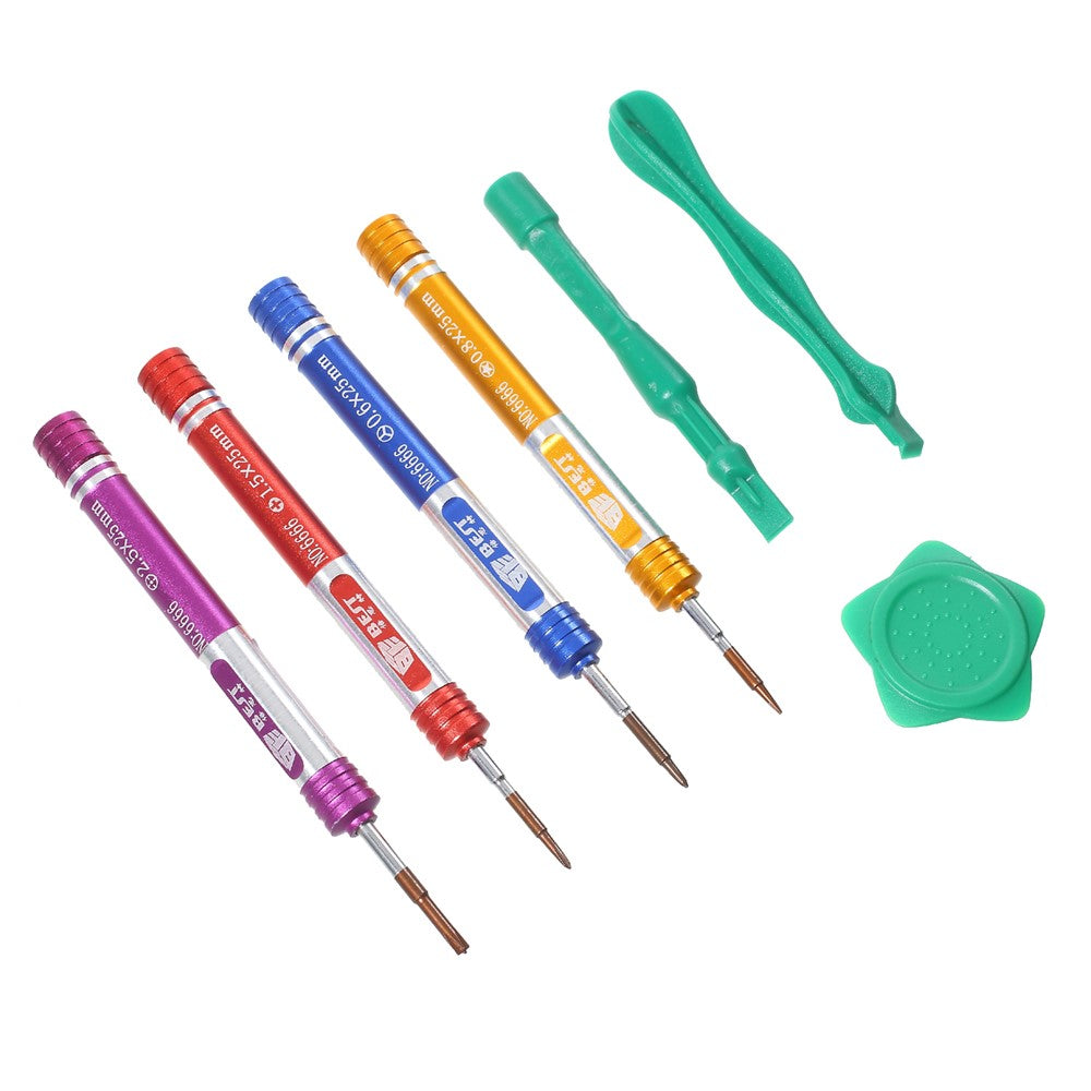 BEST BST-6666 7-in-1 Professional Screwdriver Repair Tool Set for iPhone Huawei Smartphone