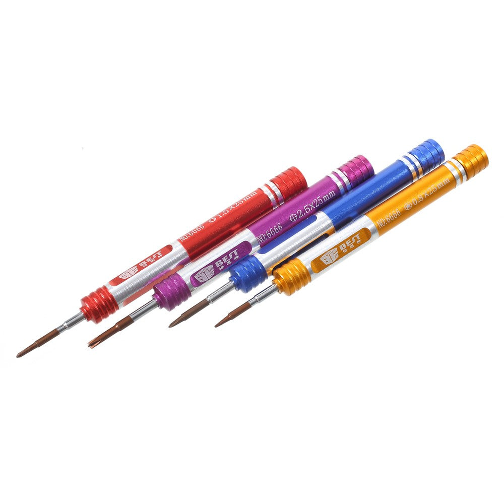 BEST BST-6666 7-in-1 Professional Screwdriver Repair Tool Set for iPhone Huawei Smartphone