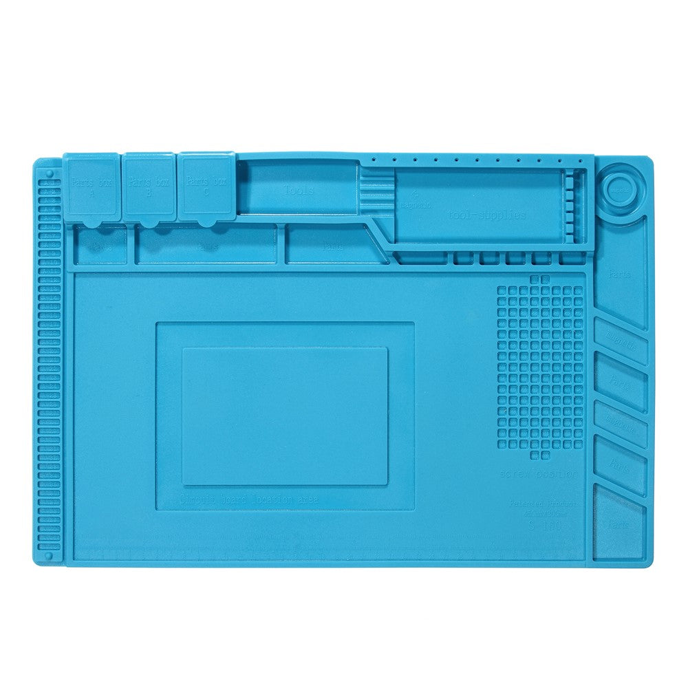 IPARTSEXPERT Heat Insulation Magnetic Screw Keeper Silicone Mat Cell Phone Maintenance Platform Pad