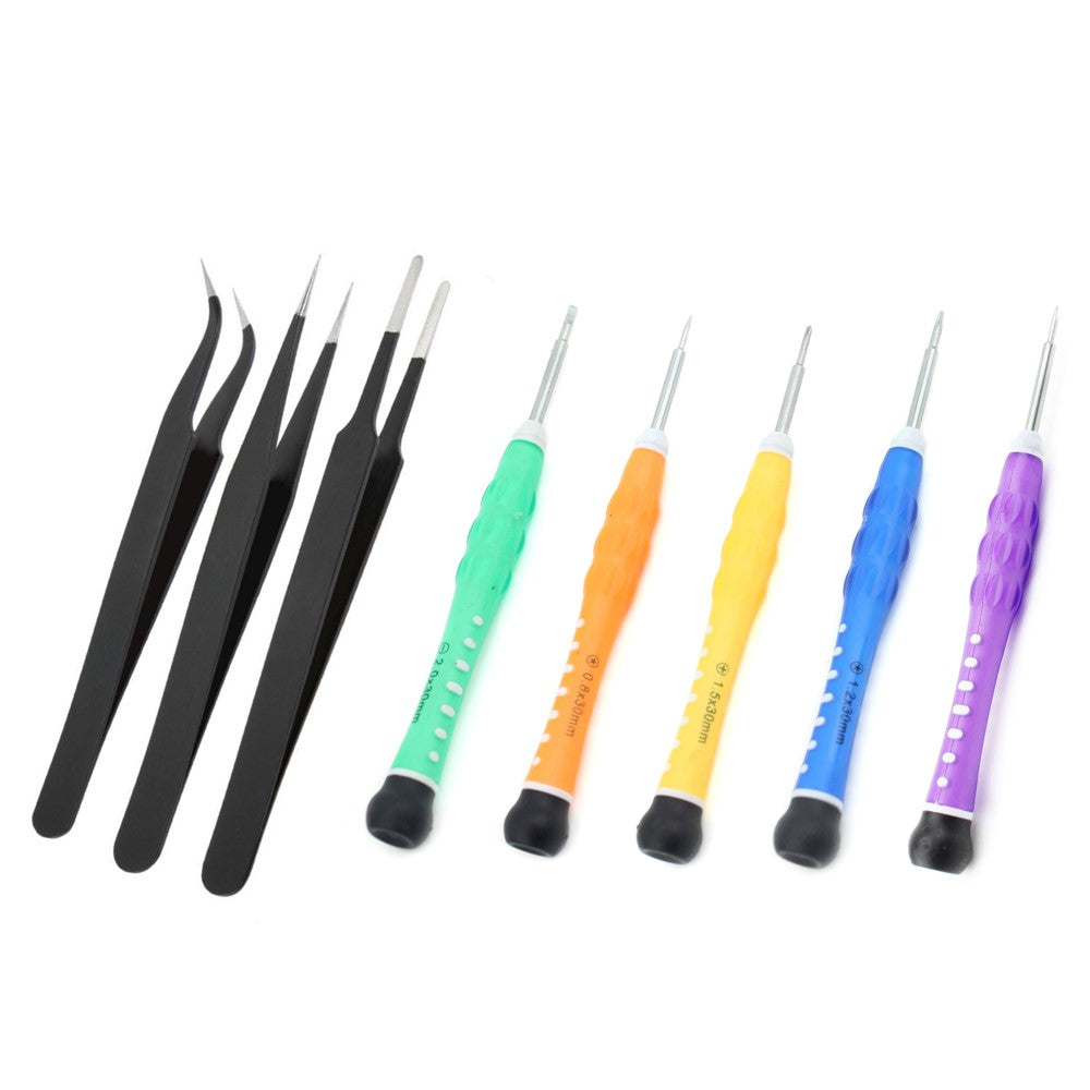 JF-8172 17-in-1 5 Screwdrivers Tweezers Pry Opening Tool Kit for iPhone Maintenance