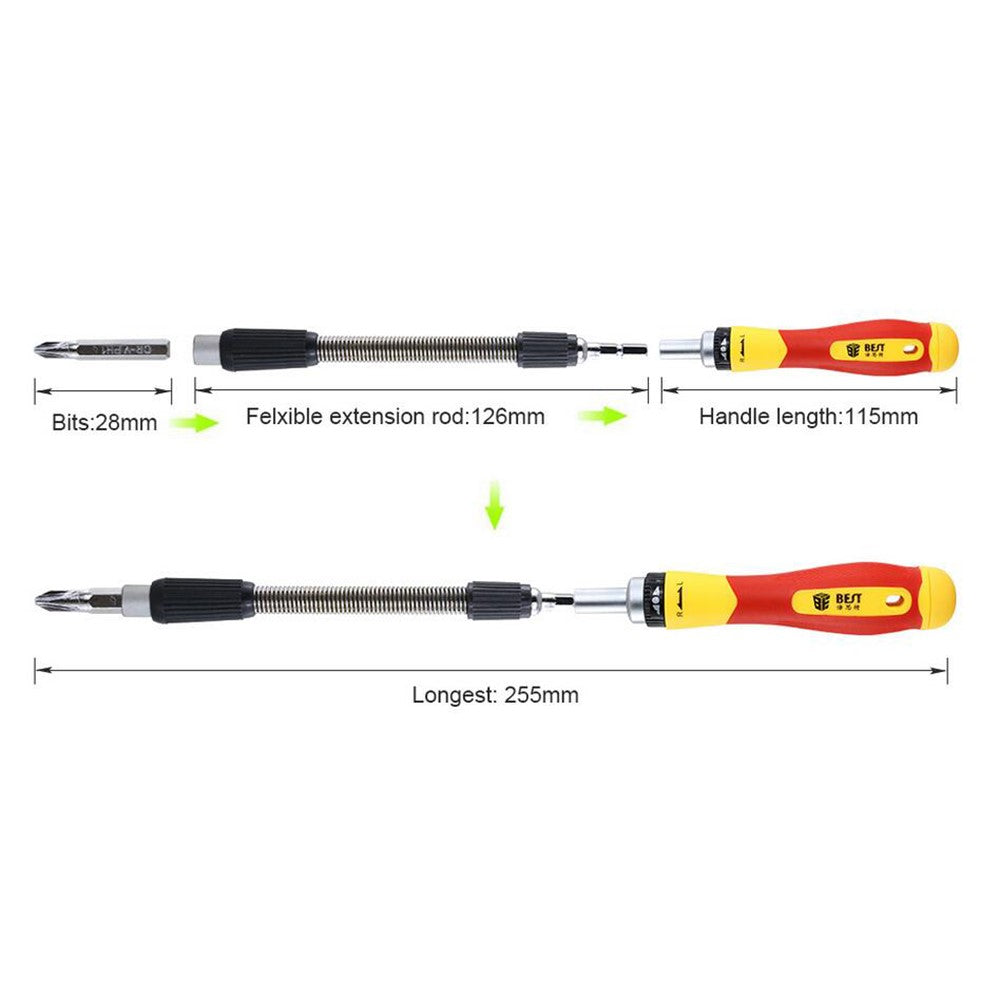 BEST BST-2028B 62-in-1 Screwdriver Set Precise Screwdriver Tool Set