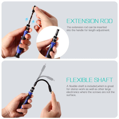 78-in-1 Professional Electronics Repair Tool Kit with Magnetizer Demagnetizer, Pliers, Repair Mat