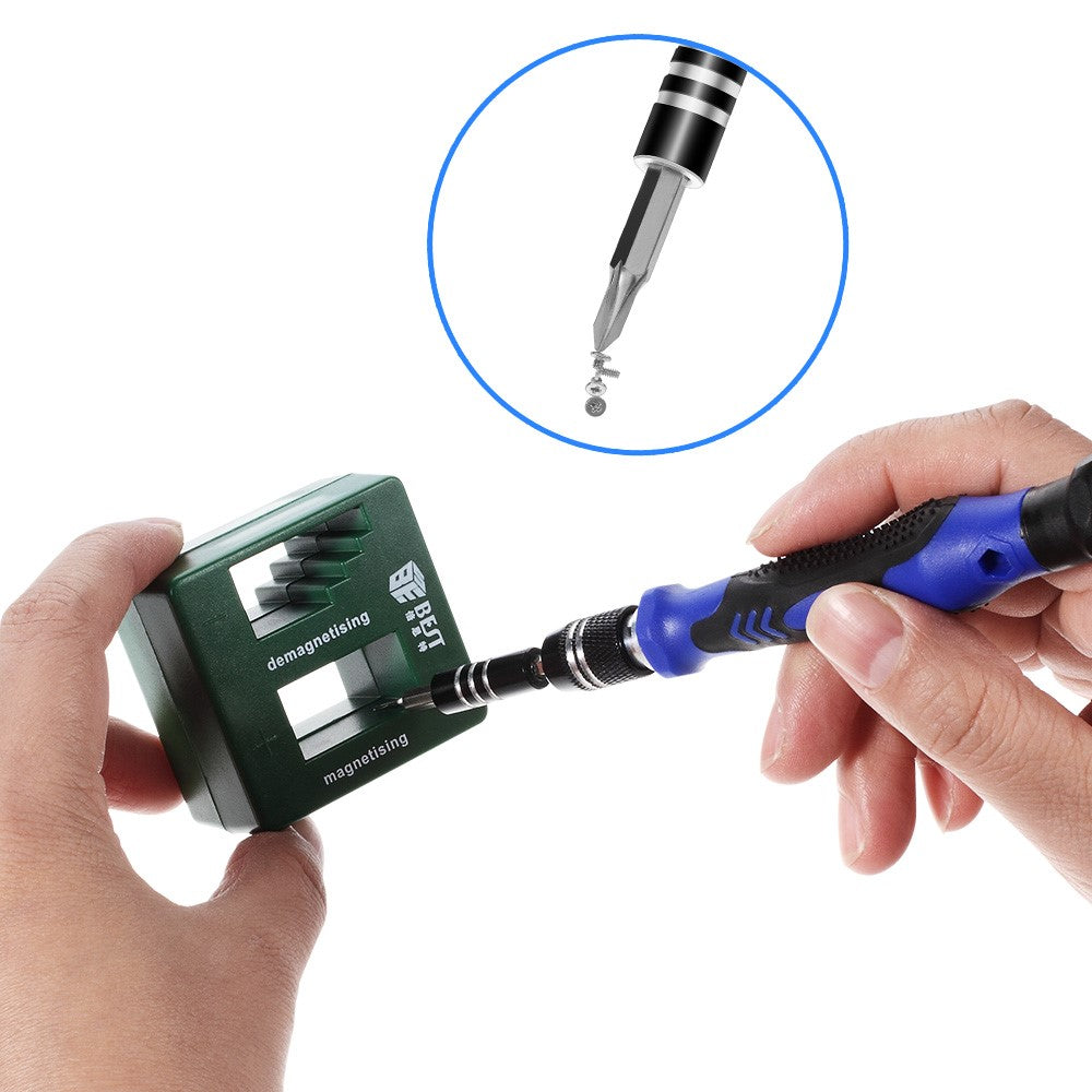 78-in-1 Professional Electronics Repair Tool Kit with Magnetizer Demagnetizer, Pliers, Repair Mat