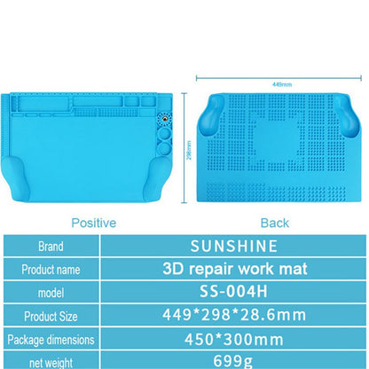 Heat Insulation Silicone Pad Soldering Station Mat Maintenance Platform for Phone Repair