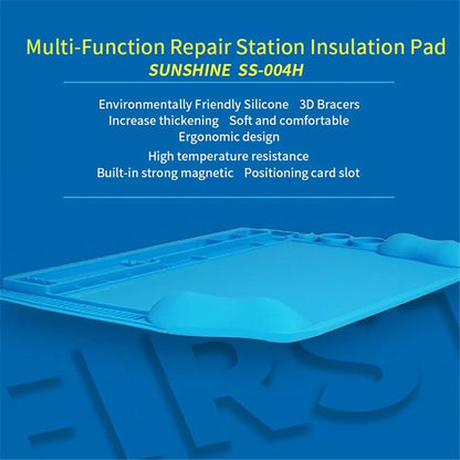 Heat Insulation Silicone Pad Soldering Station Mat Maintenance Platform for Phone Repair