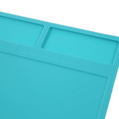 Silicone Pad Phone Maintenance Platform High Temperature Resistant with 25cm Scale Ruler