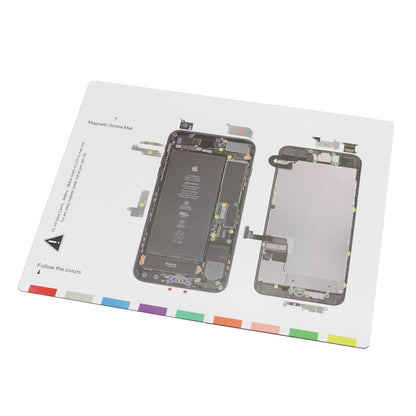 For iPhone 7 4.7 Professional Magnetic Screw Mat Chart Repair Tool