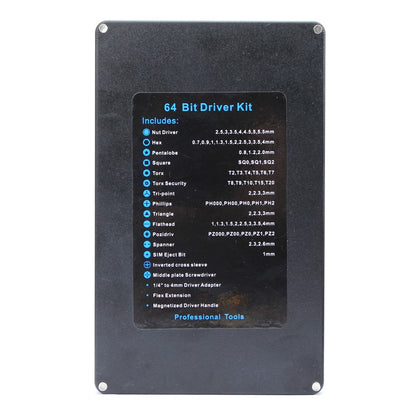 66-in-1 64 Bits Precision Screwdriver Repairing Disassembly Tool Set for iPhone Samsung Etc.
