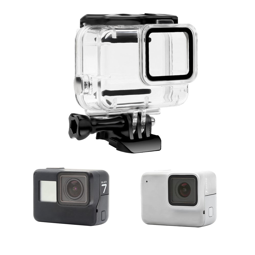 For GoPro Hero7 Silver / White Waterproof Case 30m Underwater Housing Protective Shell
