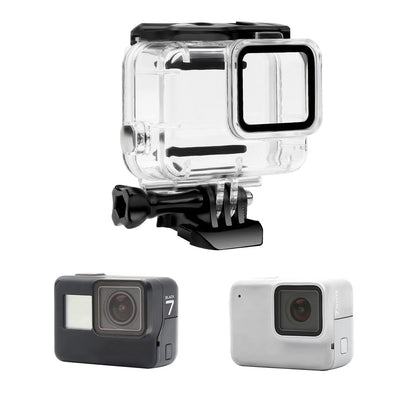 For GoPro Hero7 Silver / White Waterproof Case 30m Underwater Housing Protective Shell