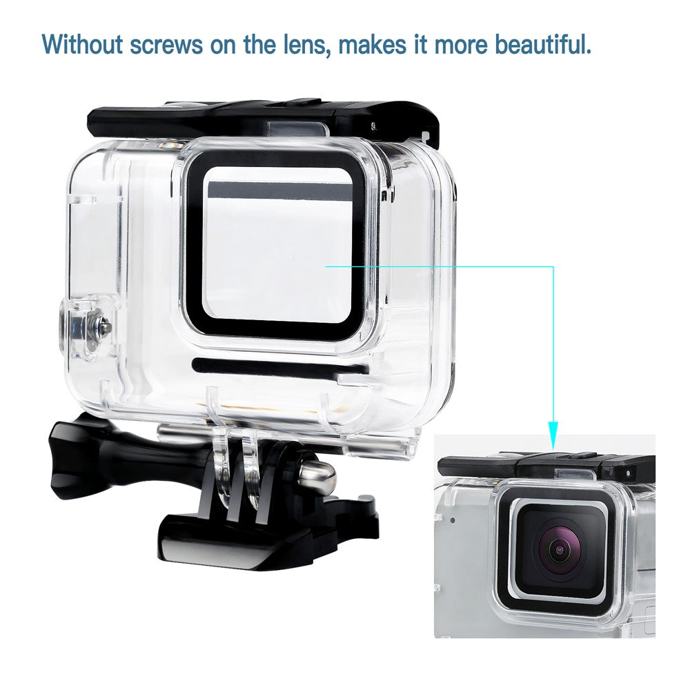For GoPro Hero7 Silver / White Waterproof Case 30m Underwater Housing Protective Shell