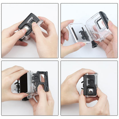 For GoPro Hero7 Silver / White Waterproof Case 30m Underwater Housing Protective Shell