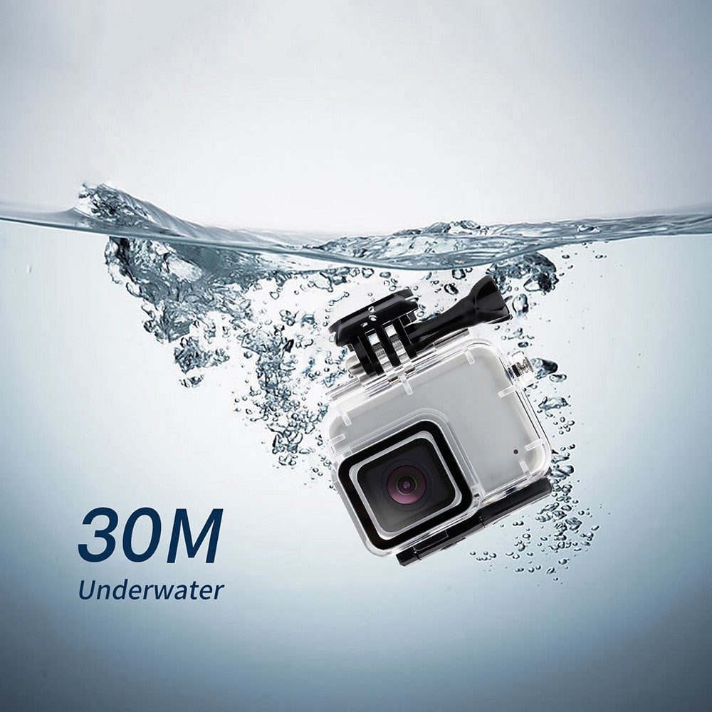 For GoPro Hero7 Silver / White Waterproof Case 30m Underwater Housing Protective Shell