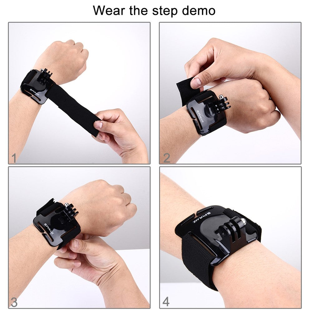 PULUZ PU93 Adjustable Wrist Strap Mount for GoPro HERO5/4/3+/3/2/1