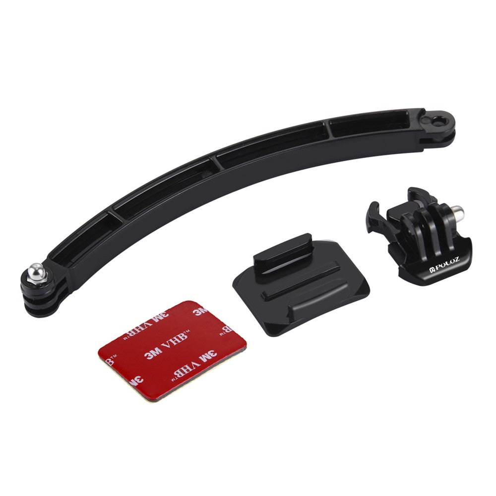 PULUZ PU78 Outdoor Motorcycle Cycling Helmet Extension Arm Set for GoPro Hero 6/5/5 Session/4 Session