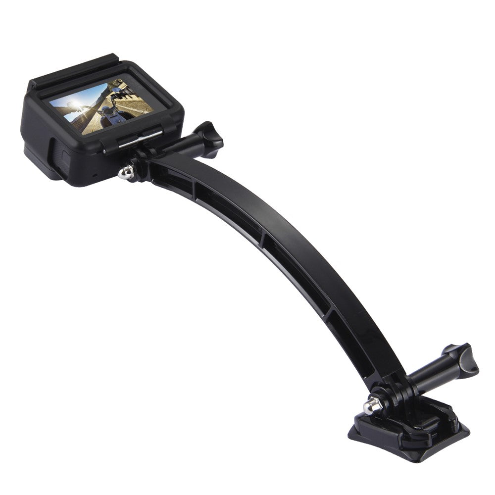 PULUZ PU78 Outdoor Motorcycle Cycling Helmet Extension Arm Set for GoPro Hero 6/5/5 Session/4 Session