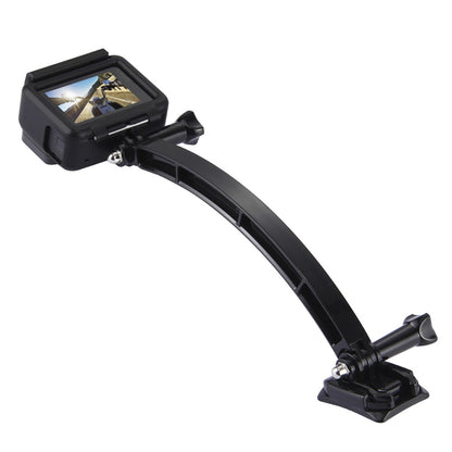 PULUZ PU78 Outdoor Motorcycle Cycling Helmet Extension Arm Set for GoPro Hero 6/5/5 Session/4 Session