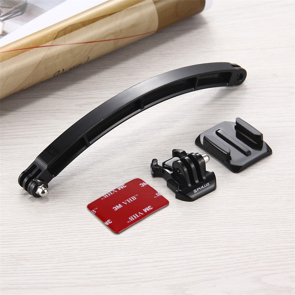 PULUZ PU78 Outdoor Motorcycle Cycling Helmet Extension Arm Set for GoPro Hero 6/5/5 Session/4 Session