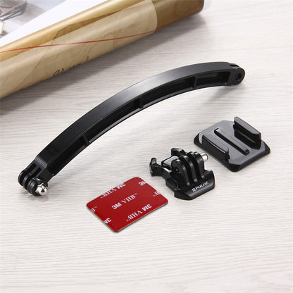 PULUZ PU78 Outdoor Motorcycle Cycling Helmet Extension Arm Set for GoPro Hero 6/5/5 Session/4 Session