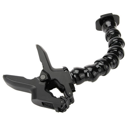 Jaws Clamp + 8-Section Gooseneck Arm Mount Set for GoPro Xiaoyi SJCAM