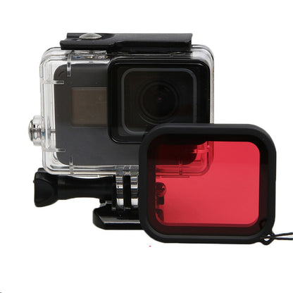 LINGLE AT651 58mm Red Filter Lens for GoPro Hero 5 Black Waterproof Housing