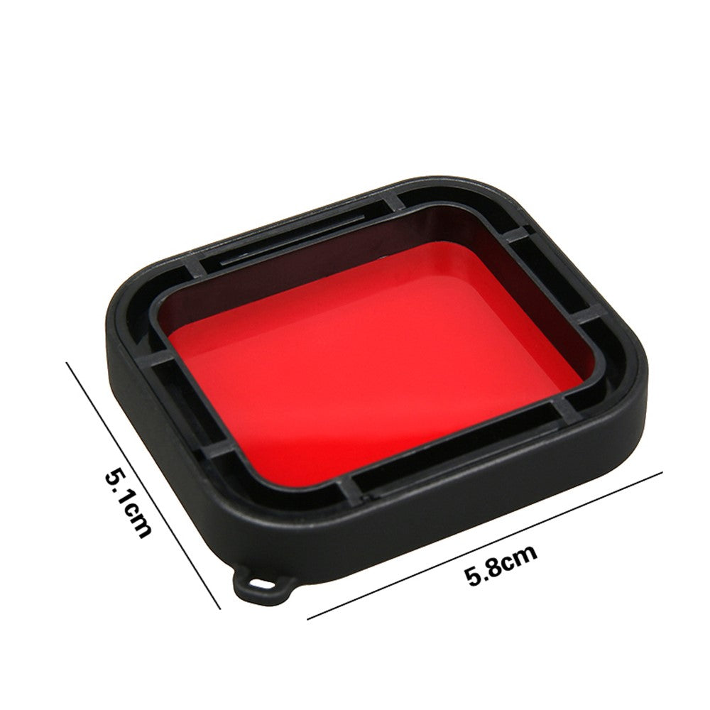 LINGLE AT651 58mm Red Filter Lens for GoPro Hero 5 Black Waterproof Housing
