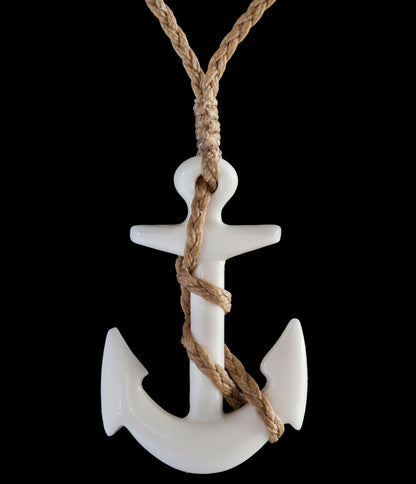 Bone Fouled Anchor Pendant