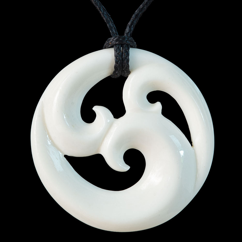 Family Koru Medium = 35mm Long - (1.4 Inches) Pendant