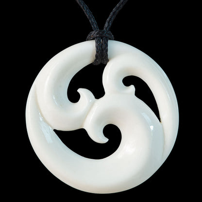 Family Koru Medium = 35mm Long - (1.4 Inches) Pendant