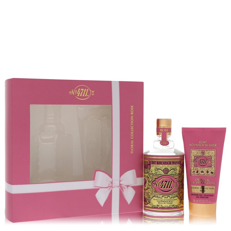 4711 Floral Collection Rose Gift Set - 3.4 oz Eau De Cologne Spray + 1.7 oz Shower Gel by 4711 --