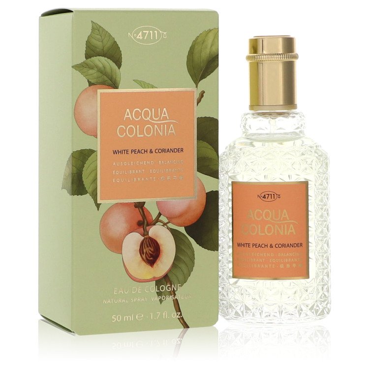 4711 Acqua Colonia White Peach & Coriander Eau De Cologne Spray (Unisex) by 4711 50 ml