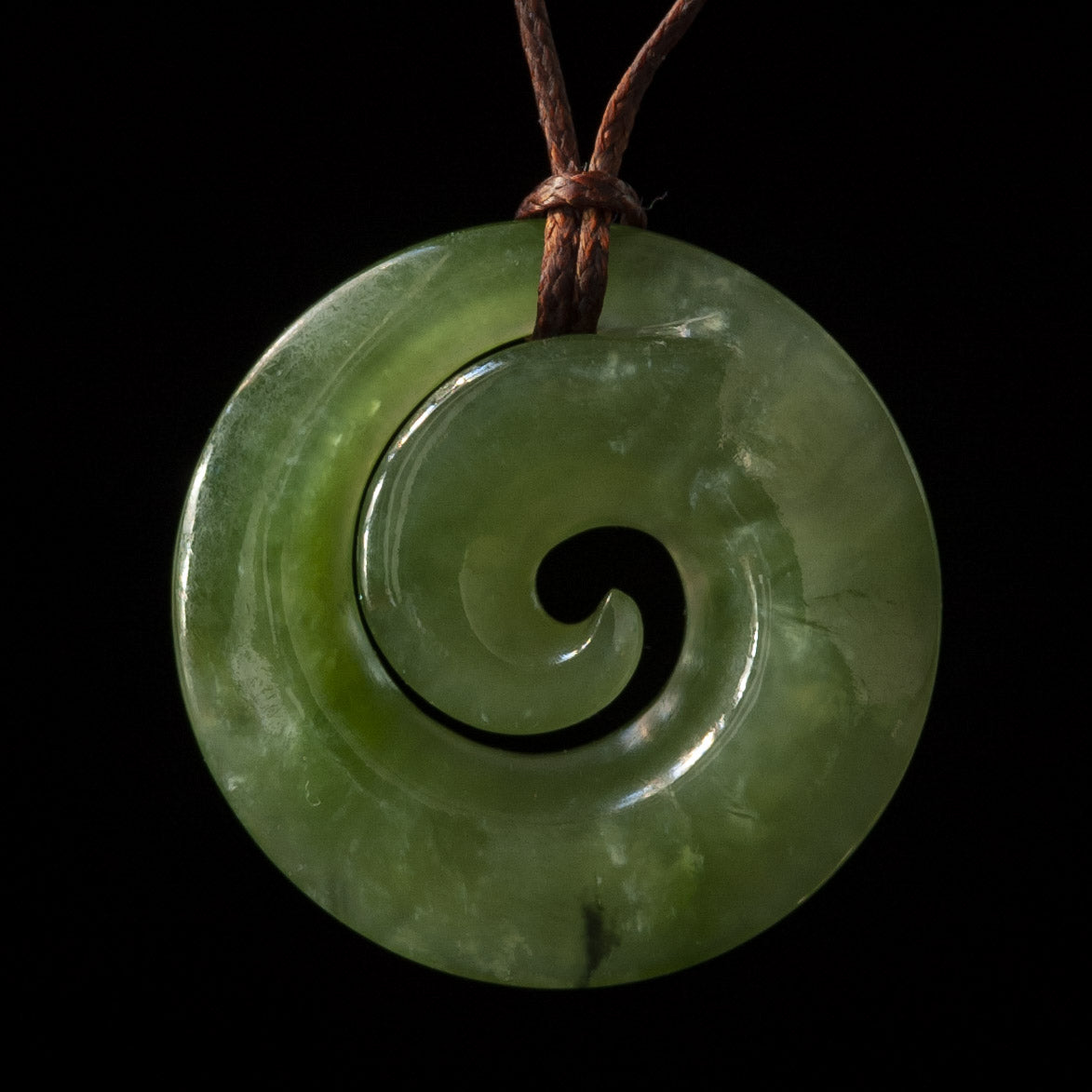 Jade Koru Medium = 35mm Long (1.4 Inches) Pendant